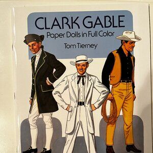Clark‎ Gable Paper Dolls in Full Color – 1986 Dover Publications – New